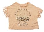 Levné dívčí trička s krátkým rukávem velikost 116, F&F