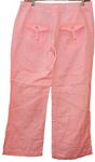 Dámské neonově růžové lněné kalhoty zn. River Island 