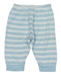 Bílo-modré pruhované pyžamové kalhoty 