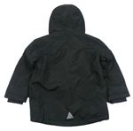 Černá šusťáková zimní bunda s kapucí zn. TU