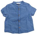 Modrá melírovaná košile Primark