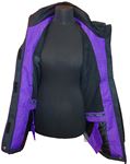 Dámská černo-fialová šusťáková lyžařská bunda zn. Mountain Warehouse 