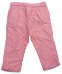 Růžové lehké madeirové kalhoty zn. H&M