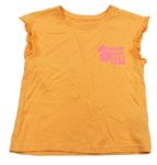 Dívčí trička s krátkým rukávem velikost 128
