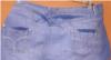 Dámská modrá riflová sukně s prošoupáním 