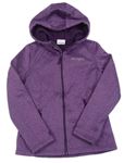 Fialovo-purpurová melírovaná softshellová bunda s kapucí YIGGA