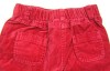 Červené sametovo/riflové kalhoty