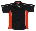 Černo-červené sportovní polo tričko 