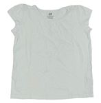 Dívčí trička s krátkým rukávem velikost 128, H&M