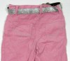 Růžové manžestrové kalhoty s páskem zn. Early Days