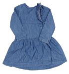 Modré riflové šaty s volánkem GAP