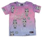 Fialovo-růžovo-modré tričko s L.O.L Surprise