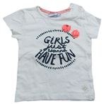 Dívčí trička s krátkým rukávem velikost 80 | BRUMLA.CZ