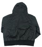 Černá šusťáková zateplená bunda s kapucí zn. F&F 