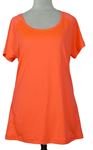 Dámské neonově oranžové sportovní tričko Papaya