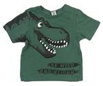 Tmavozelené tričko s dinosaurem Dopodopo