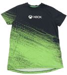 Antracitovo-zelené tričko - X-BOX